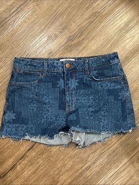 Wrangler Mid Rise Vintage Shorts Bandana Print